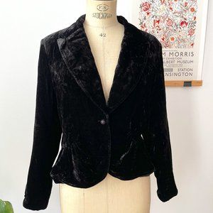 Contemporaine Crushed Velvet Blazer